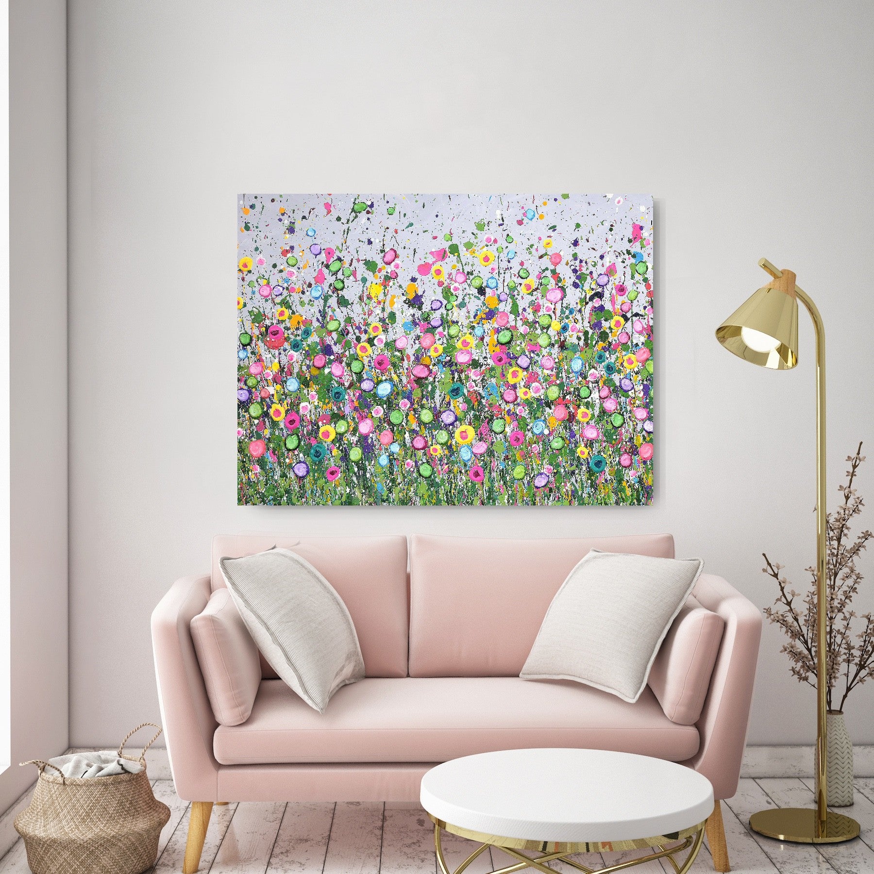 Live Life In Full Bloom RECTANGULAR CANVAS PRINT – Jo Gough Art