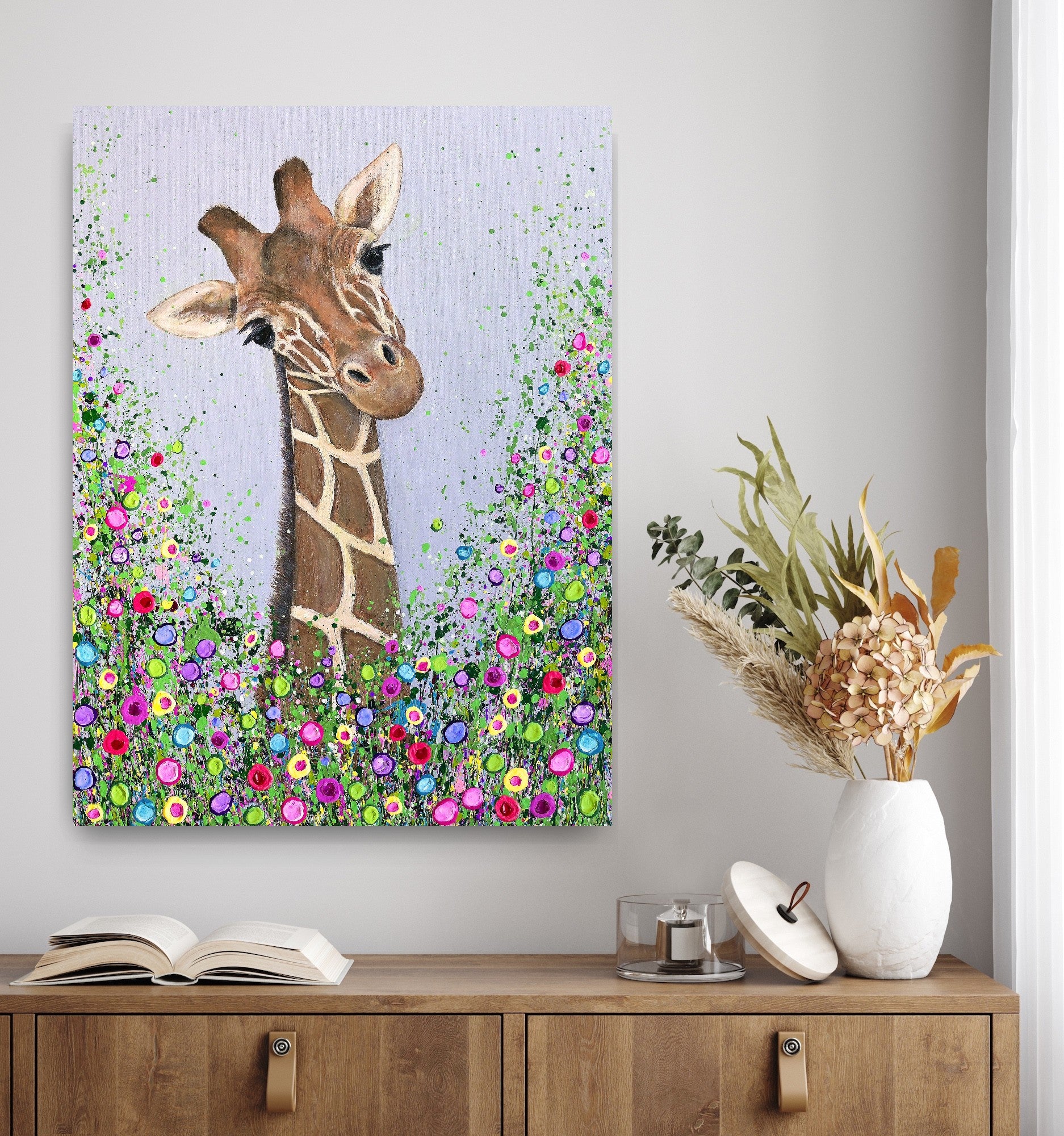 Nelson The Giraffe CANVAS PRINT