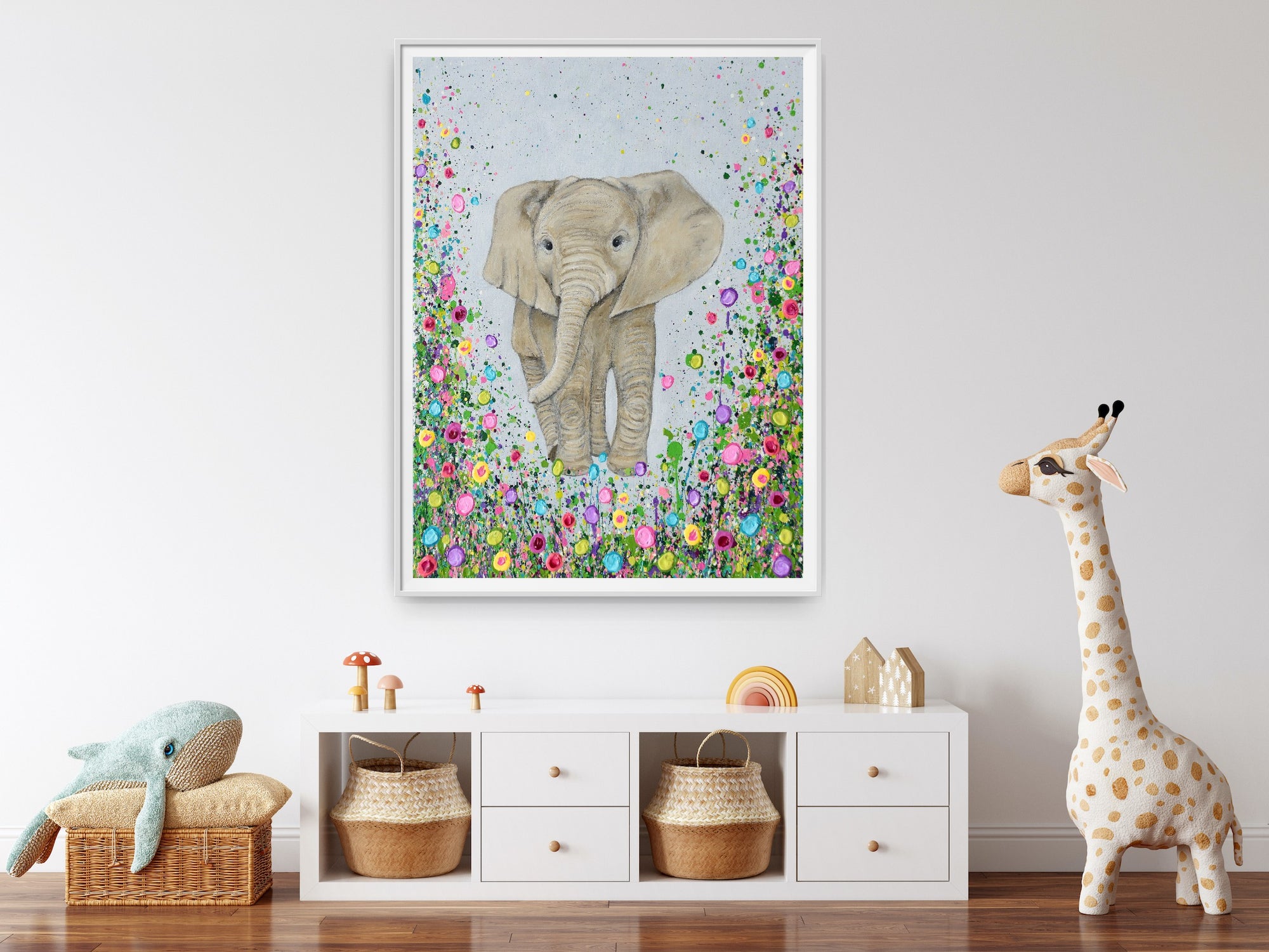 Nellie The Elephant PRINT ON FINE ART PAPER