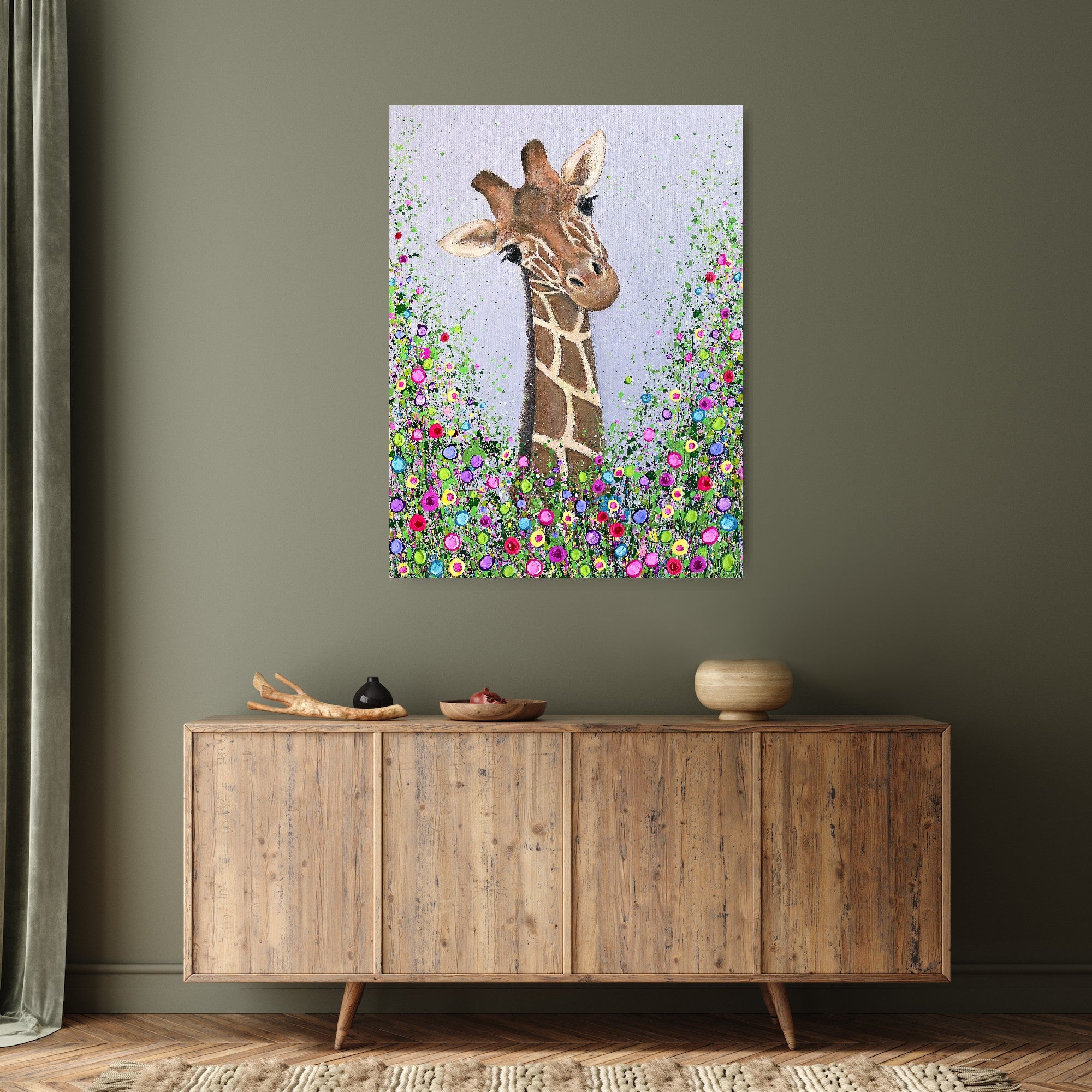 Nelson The Giraffe CANVAS PRINT