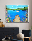 I Lost My Heart At The Lake RECTANGULAR PRINT ON FINE ART PAPER