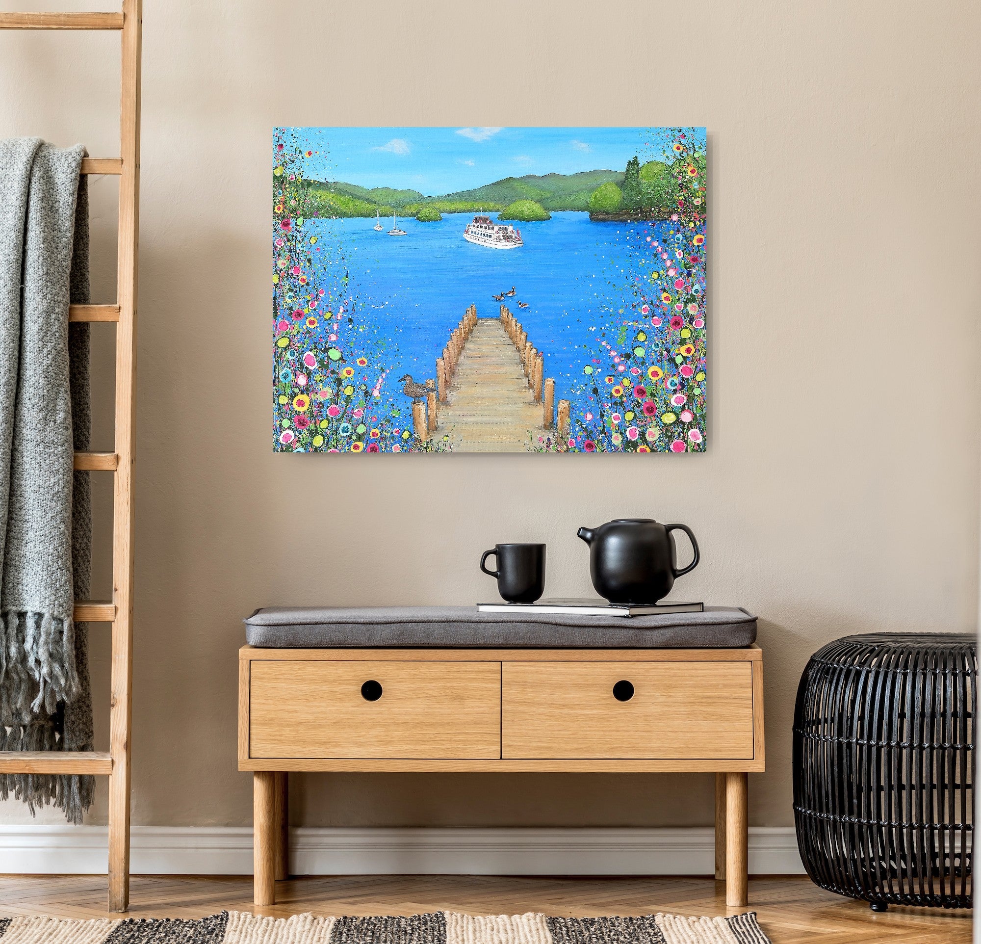 I Lost My Heart At The Lake RECTANGULAR CANVAS PRINT