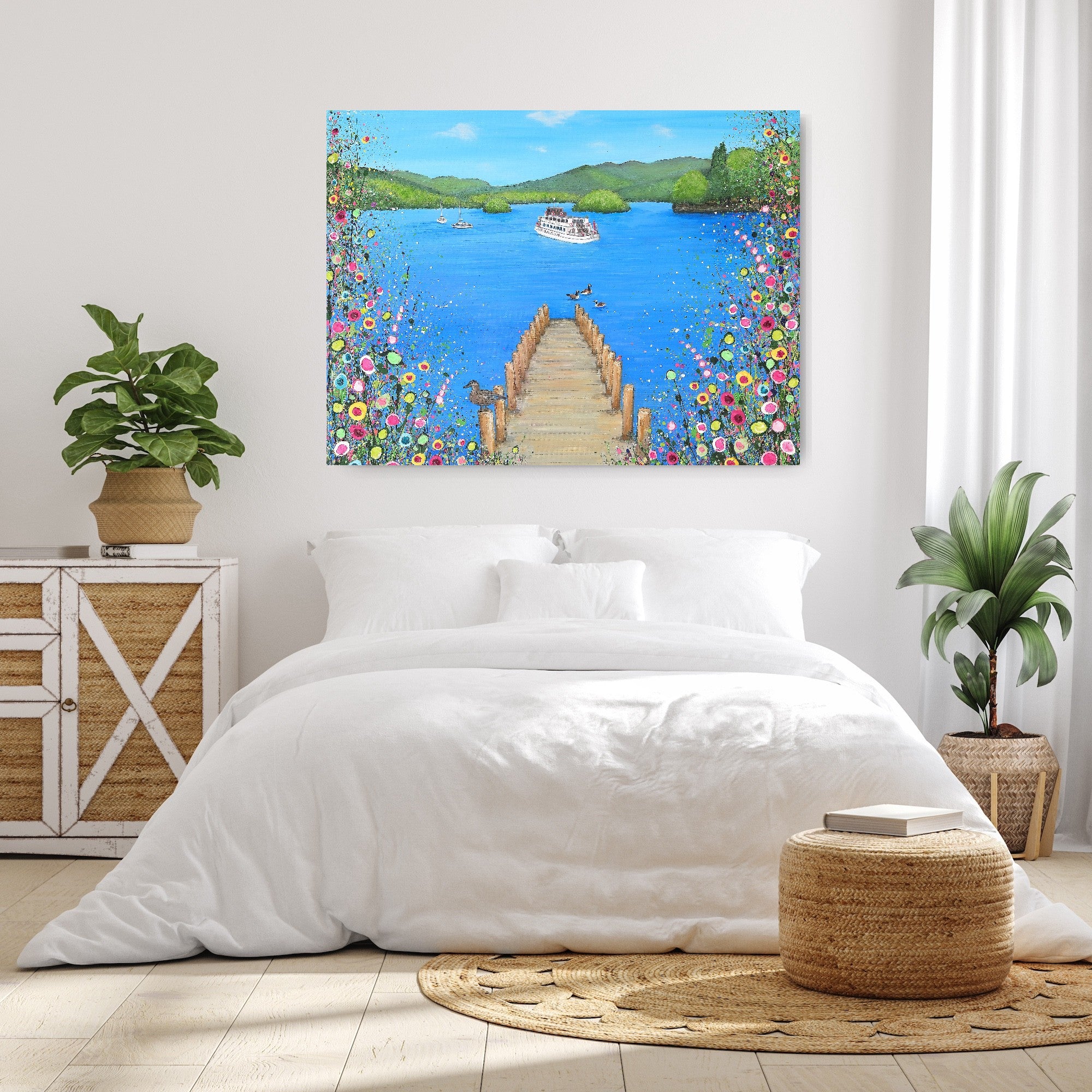 I Lost My Heart At The Lake RECTANGULAR CANVAS PRINT