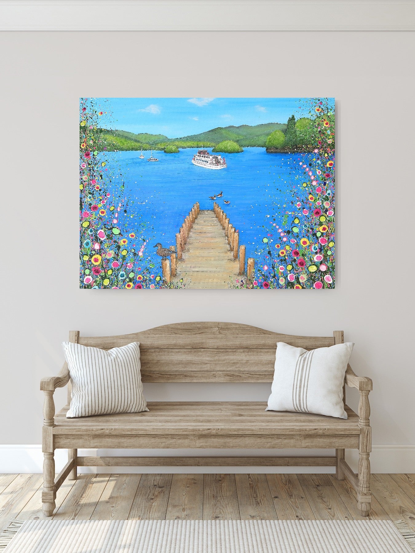 I Lost My Heart At The Lake RECTANGULAR CANVAS PRINT
