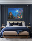 A Moonlit Chester Clock CANVAS PRINT