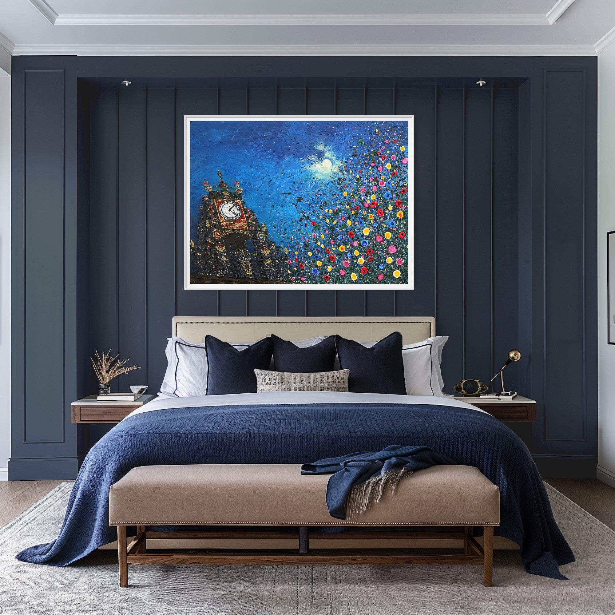 A Moonlit Chester Clock PRINT ON FINE ART PAPER