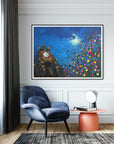 A Moonlit Chester Clock PRINT ON FINE ART PAPER