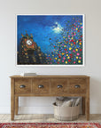 A Moonlit Chester Clock PRINT ON FINE ART PAPER