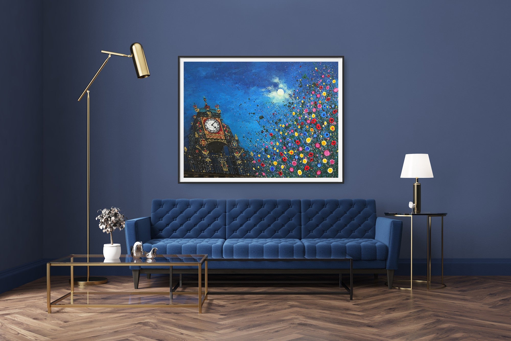 A Moonlit Chester Clock PRINT ON FINE ART PAPER