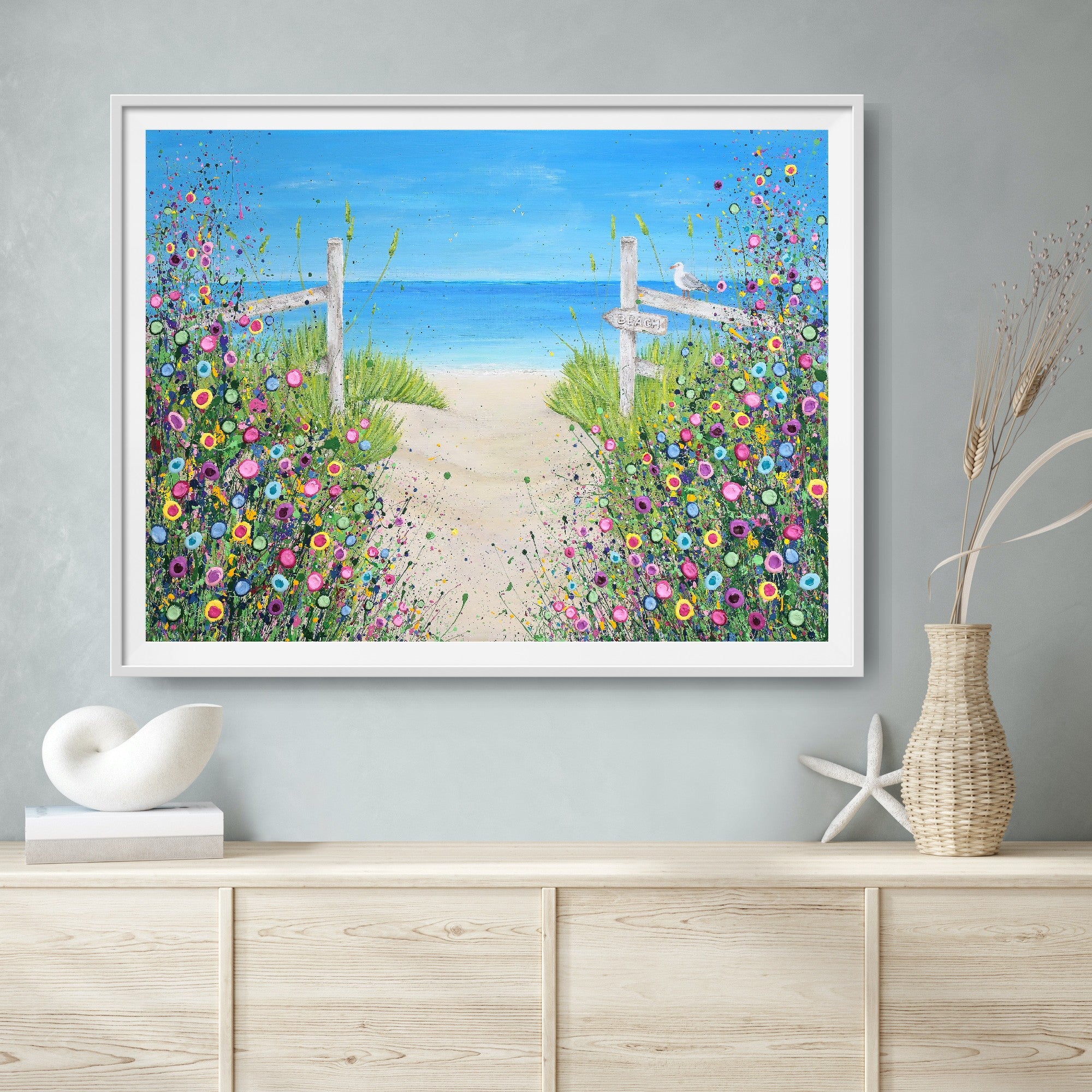 Sandy Toes & Salty Kisses PRINT ON FINE ART PAPER