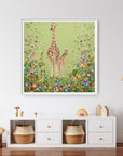 Gina & Gio The Giraffes PRINT ON FINE ART PAPER