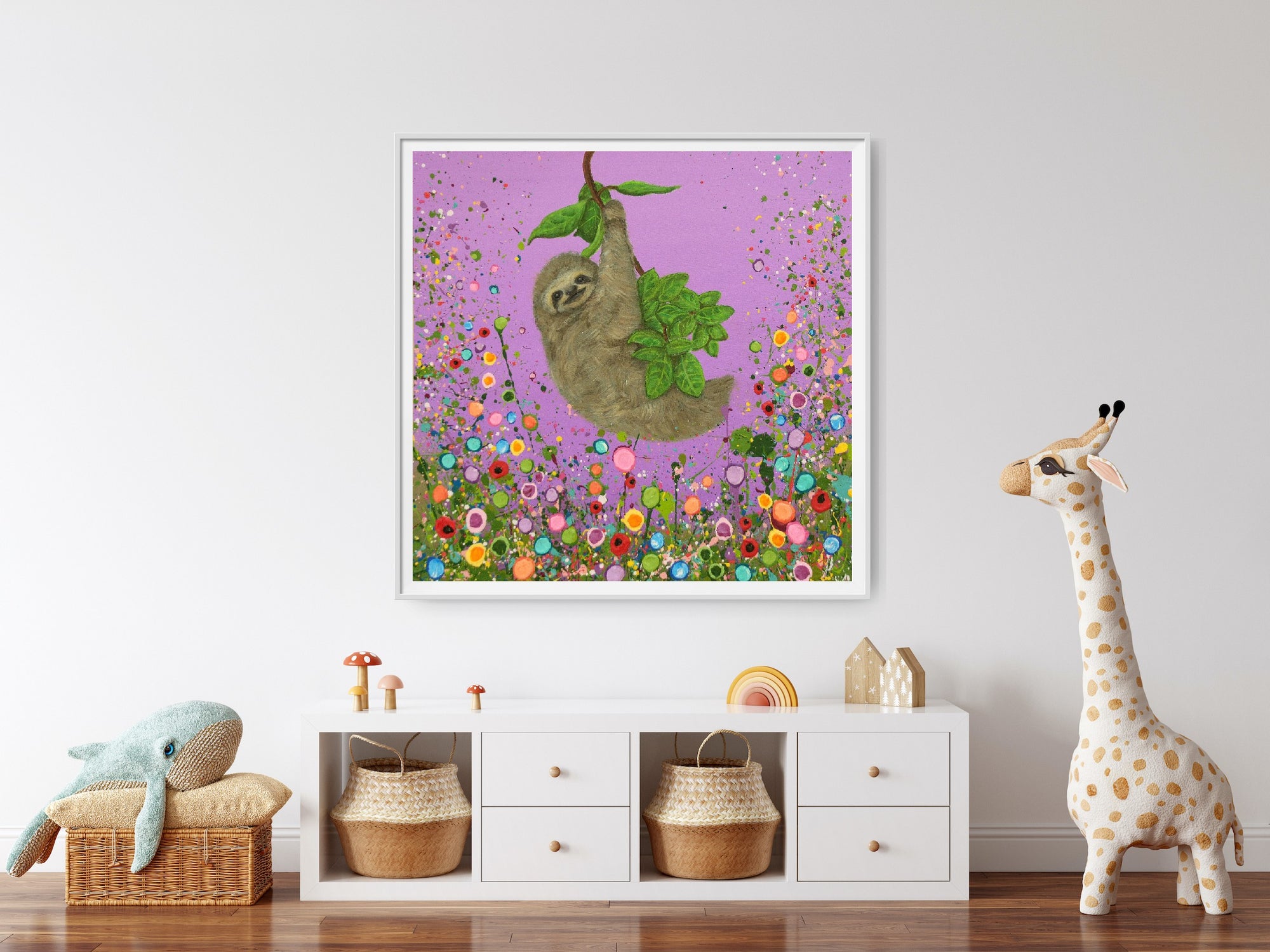 Suzie The Sloth PRINT ON FINE ART PAPER