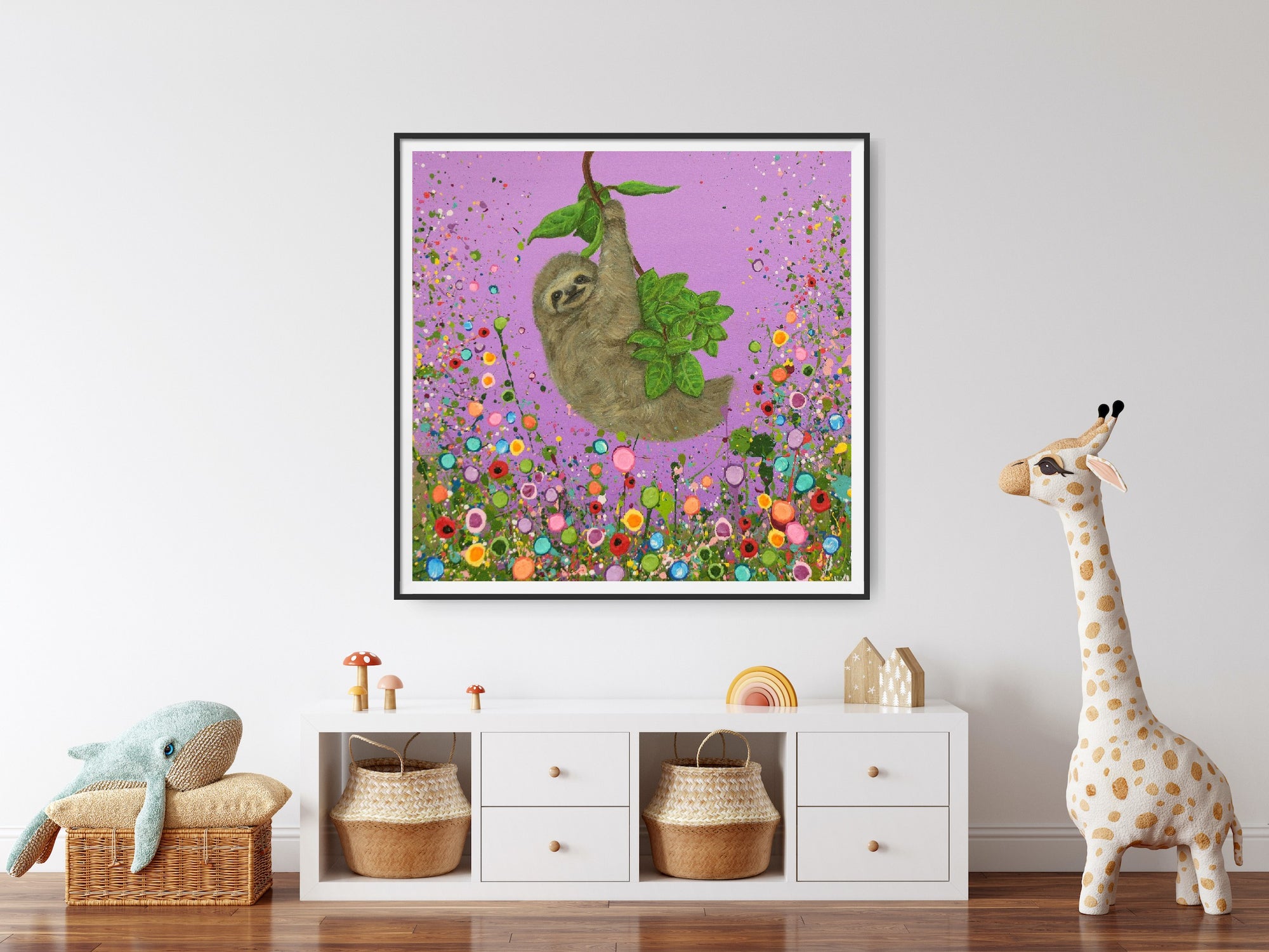 Suzie The Sloth PRINT ON FINE ART PAPER