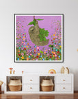 Suzie The Sloth PRINT ON FINE ART PAPER