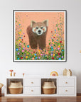 Ruby The Red Panda PRINT ON FINE ART PAPER