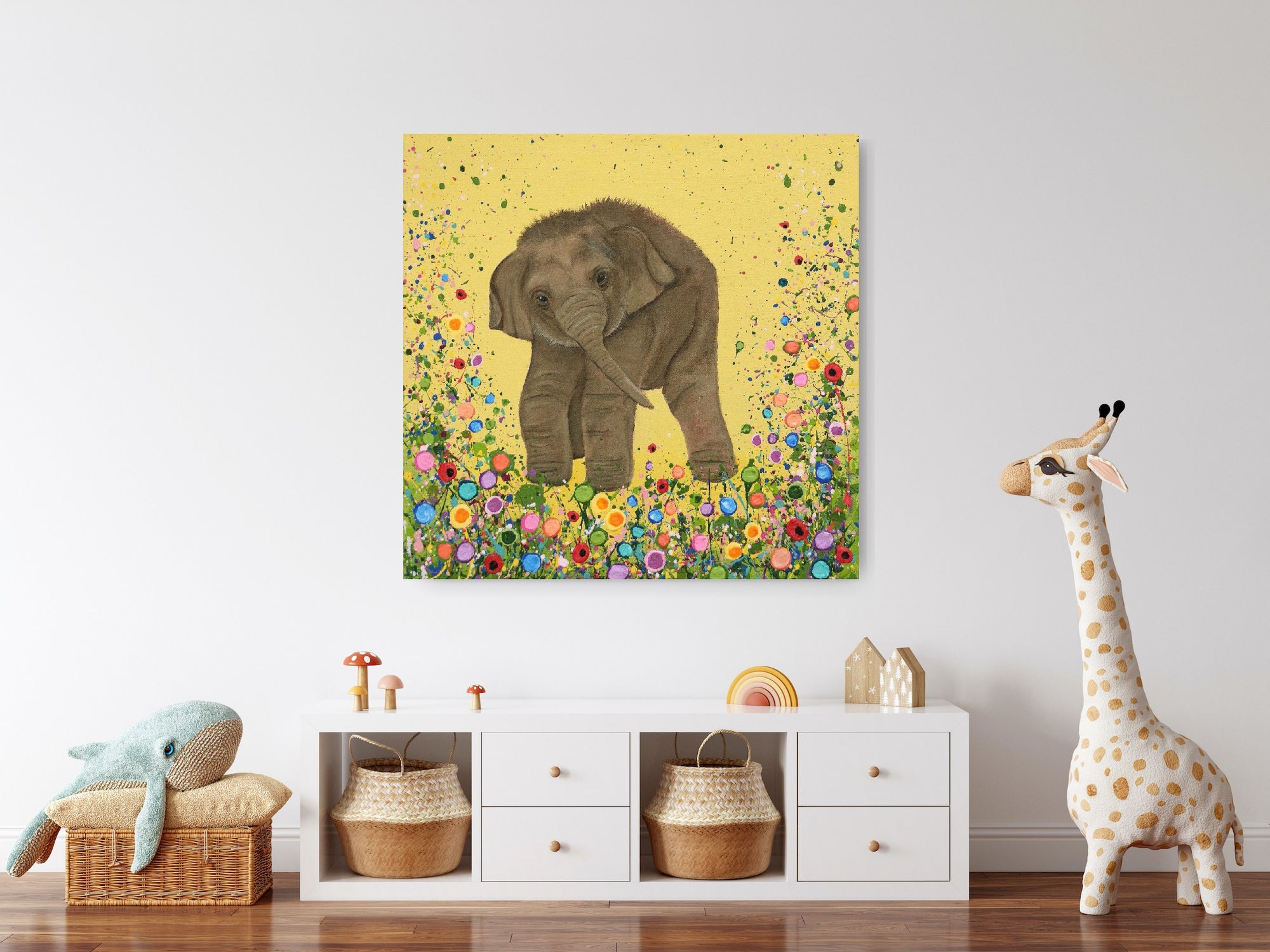 Elmer The Elephant CANVAS PRINT