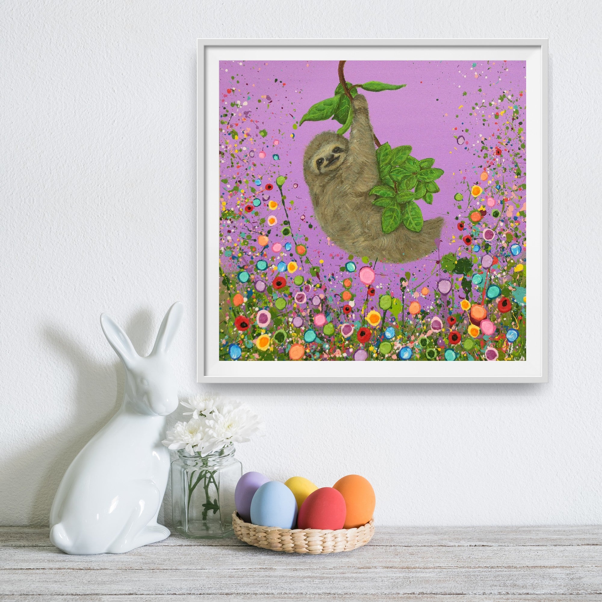 Suzie The Sloth PRINT ON FINE ART PAPER