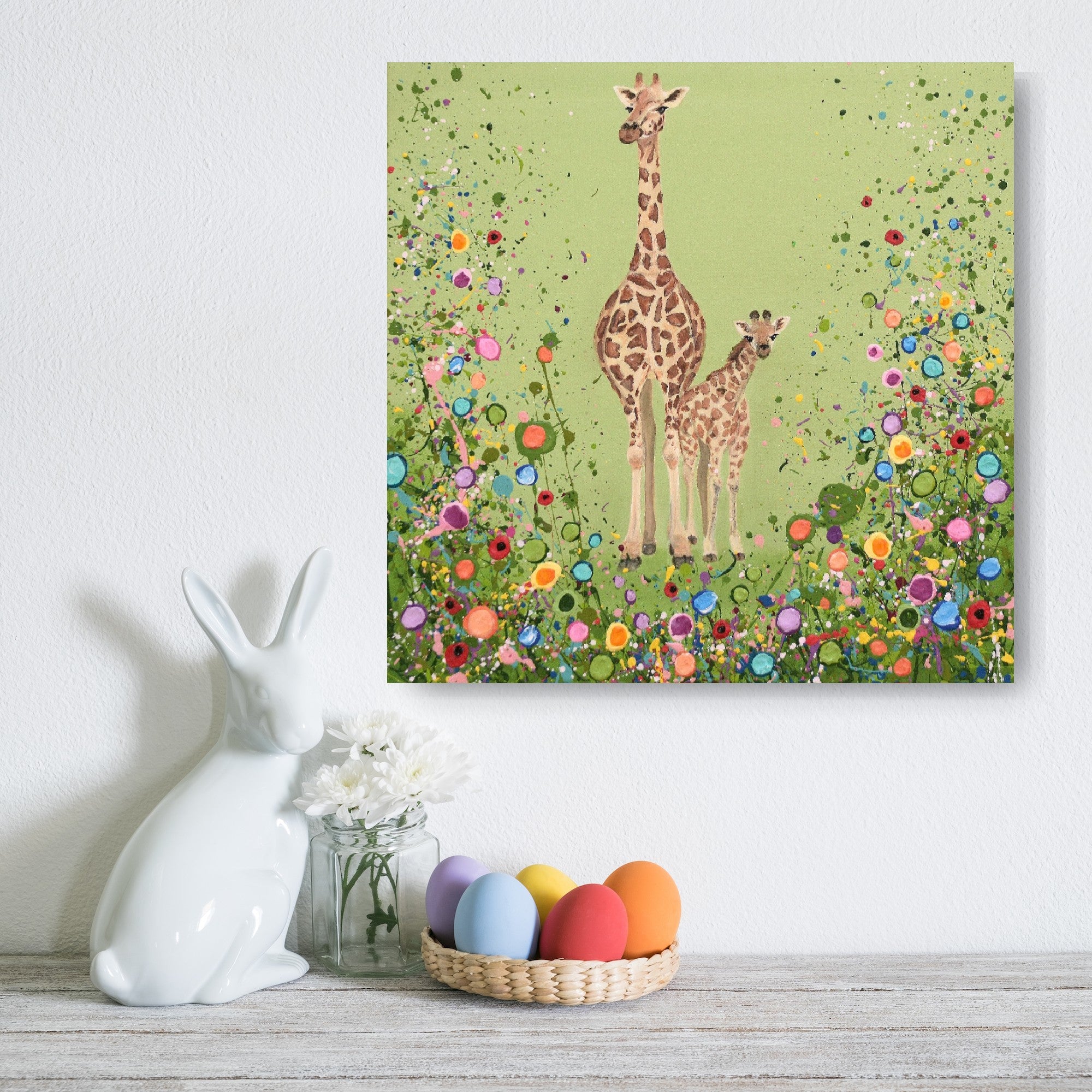 Gina & Gio The Giraffes CANVAS PRINT