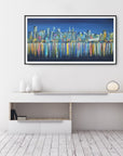 Liverpool Skyline - A Moonlit Night PRINT ON FINE ART PAPER