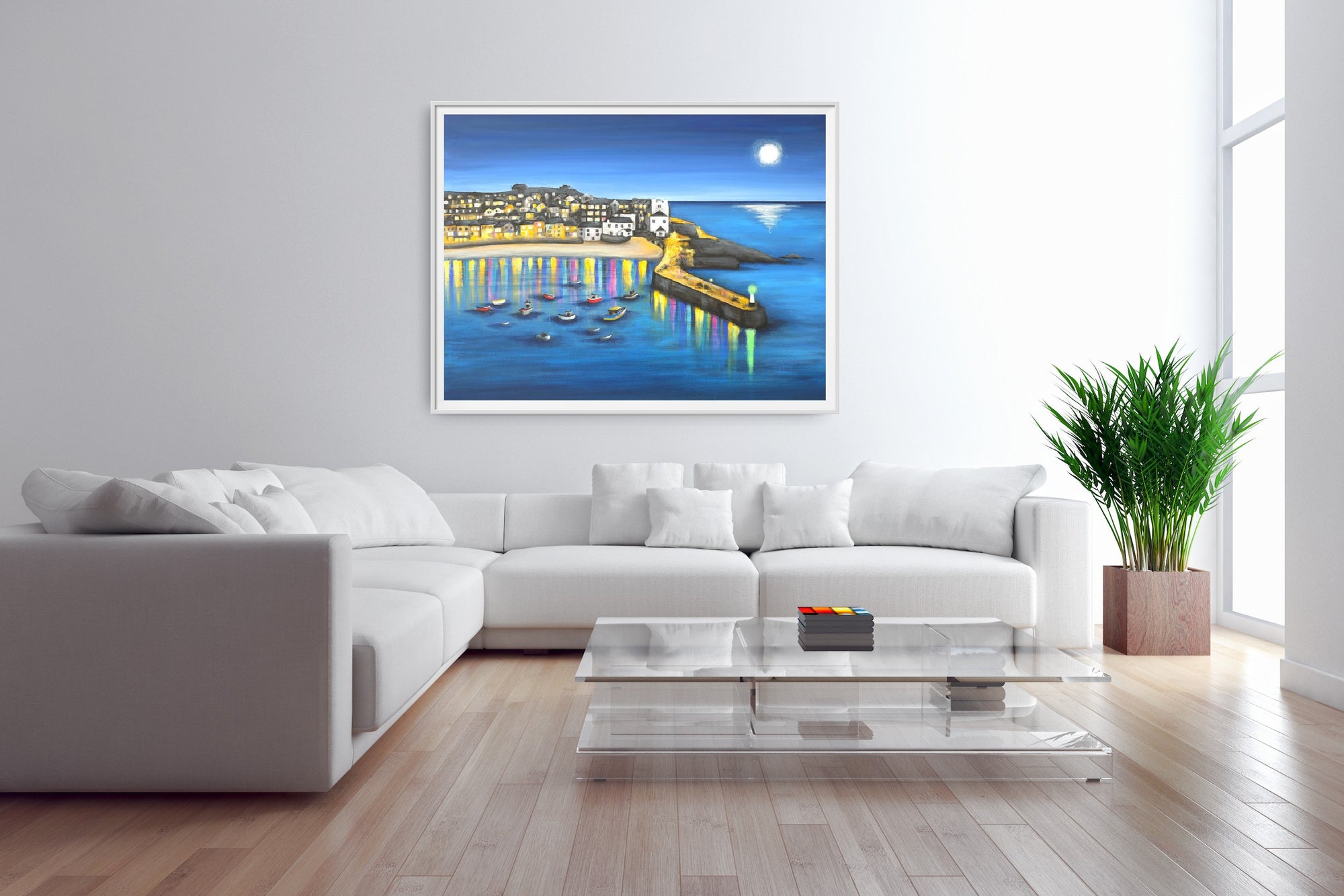 A Moonlit St Ives PRINT ON FINE ART PAPER