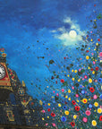A Moonlit Chester Clock ORIGINAL ART WORK