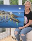 A Moonlit St Ives ORIGINAL ART WORK