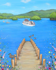 I Lost My Heart At The Lake RECTANGULAR CANVAS PRINT