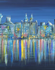 Liverpool Skyline - A Moonlit Night ORIGINAL ART WORK
