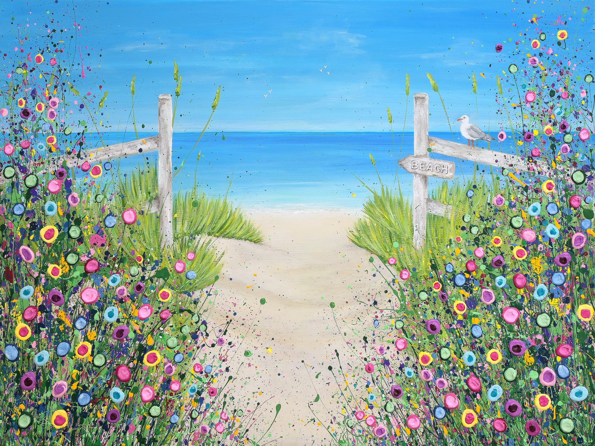 Sandy Toes & Salty Kisses PRINT ON FINE ART PAPER