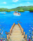 I Lost My Heart At The Lake RECTANGULAR PRINT ON FINE ART PAPER