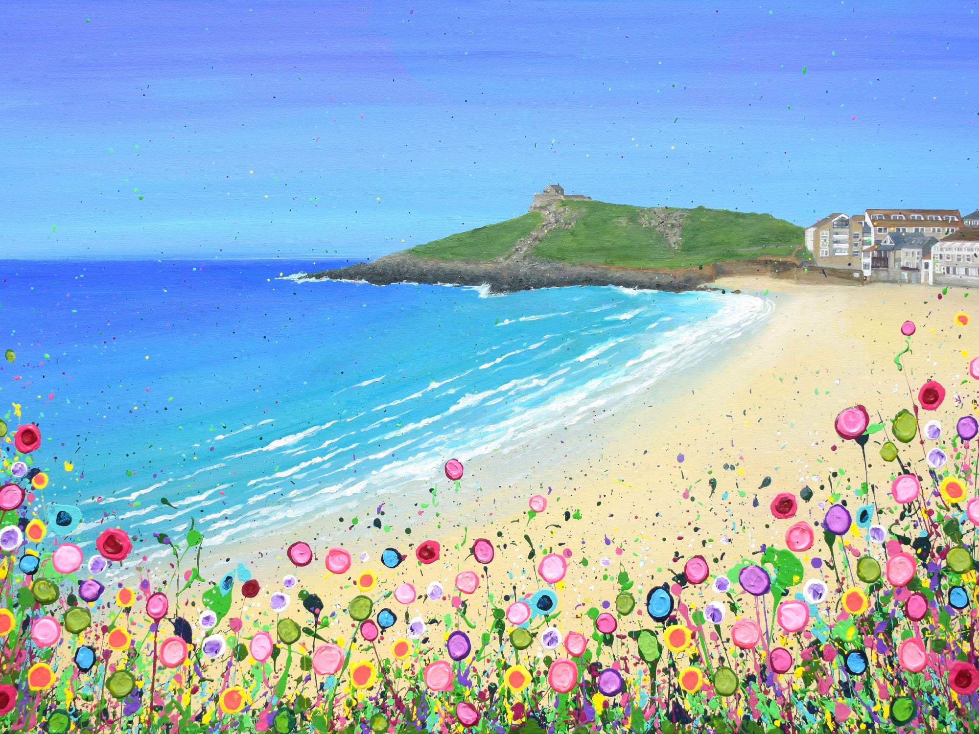 Porthmeor Beach St Ives ORIGINAL ART WORK