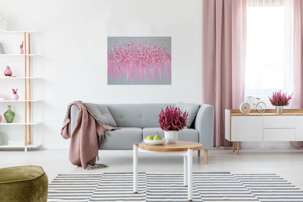 CANVAS PRINT  - &quot;Pretty In Pink&quot; From &pound;55