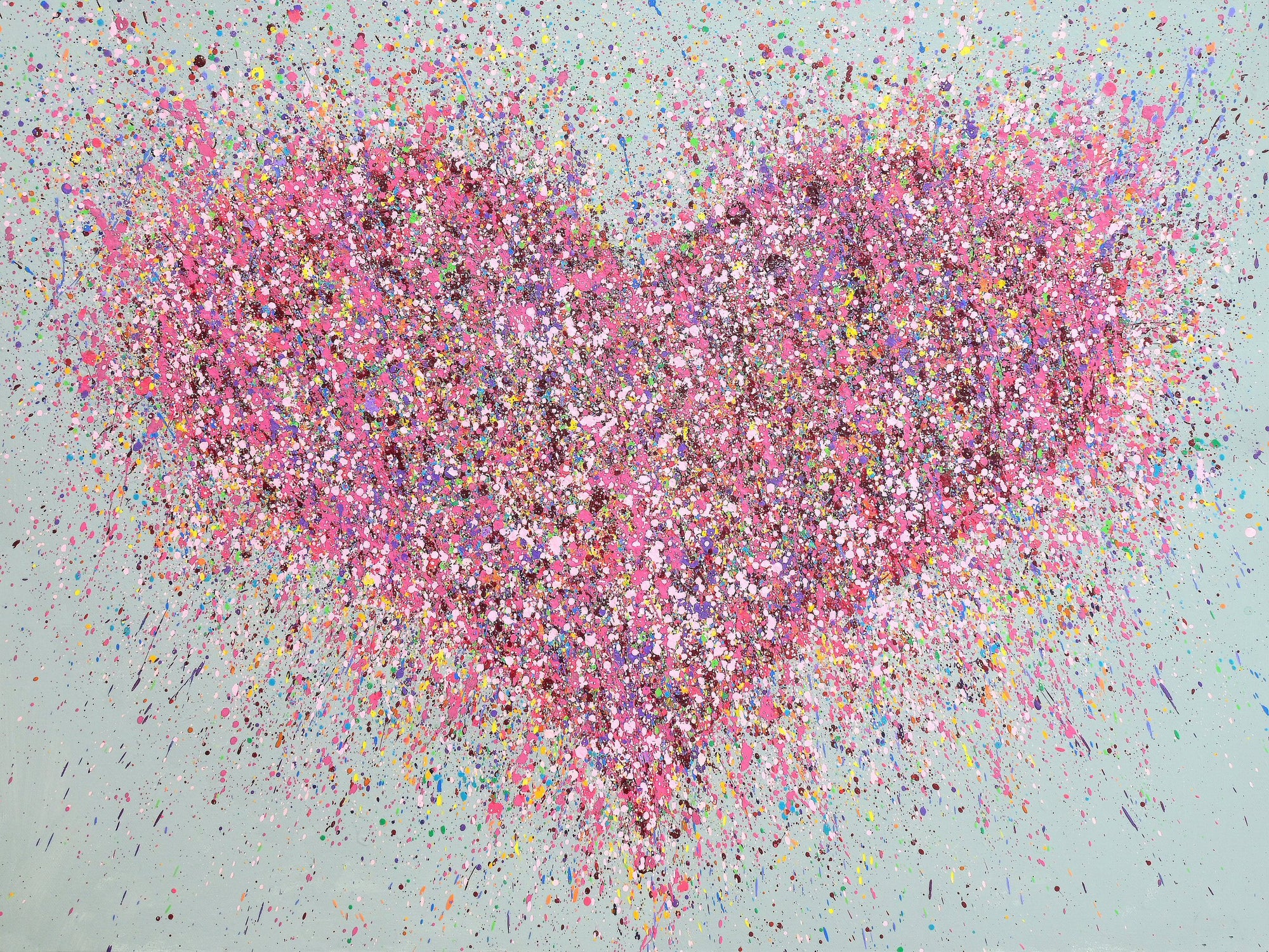 A Blissfully Happy Heart CANVAS PRINT