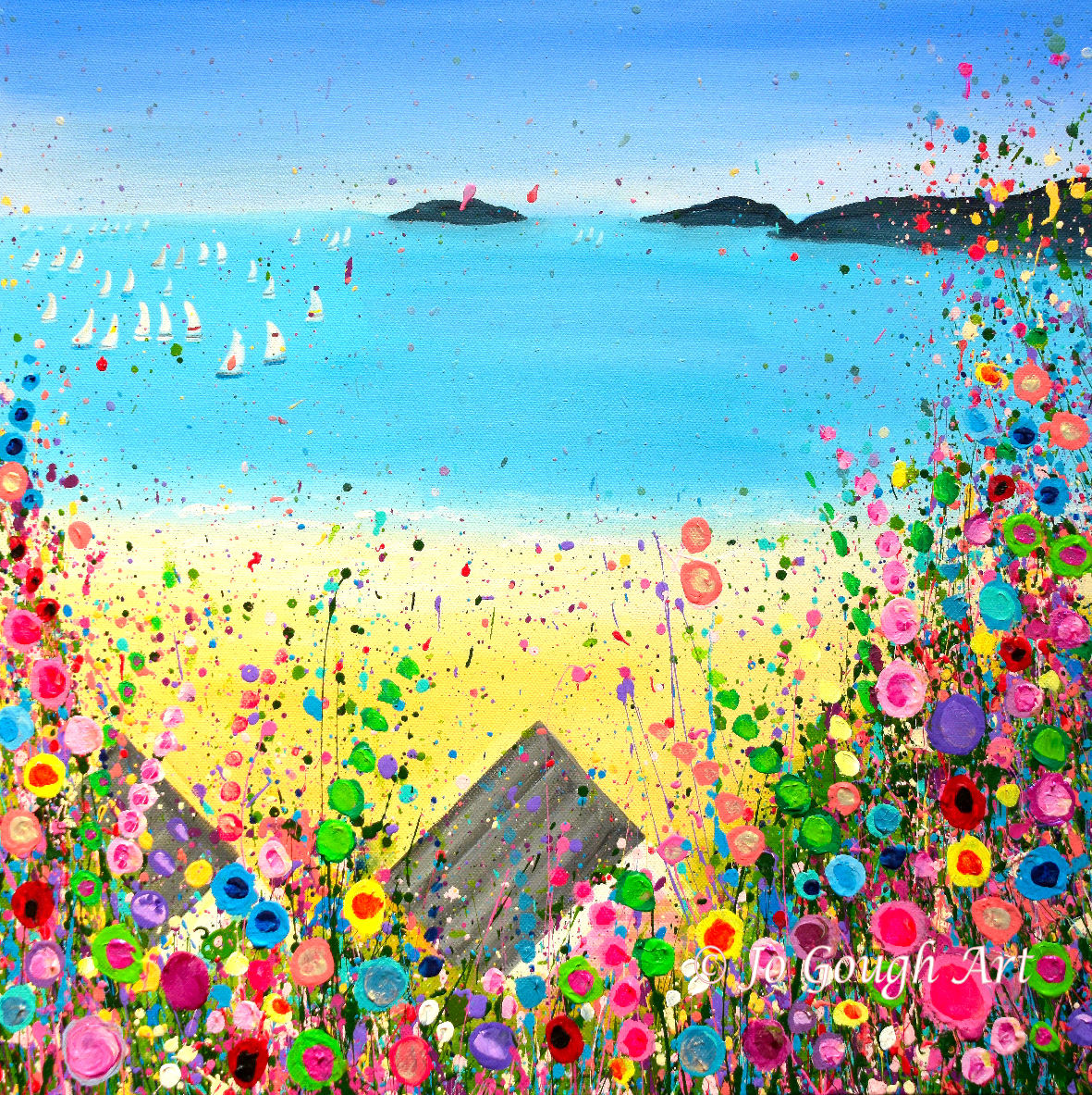 Abersoch Beach PRINT ON FINE ART PAPER