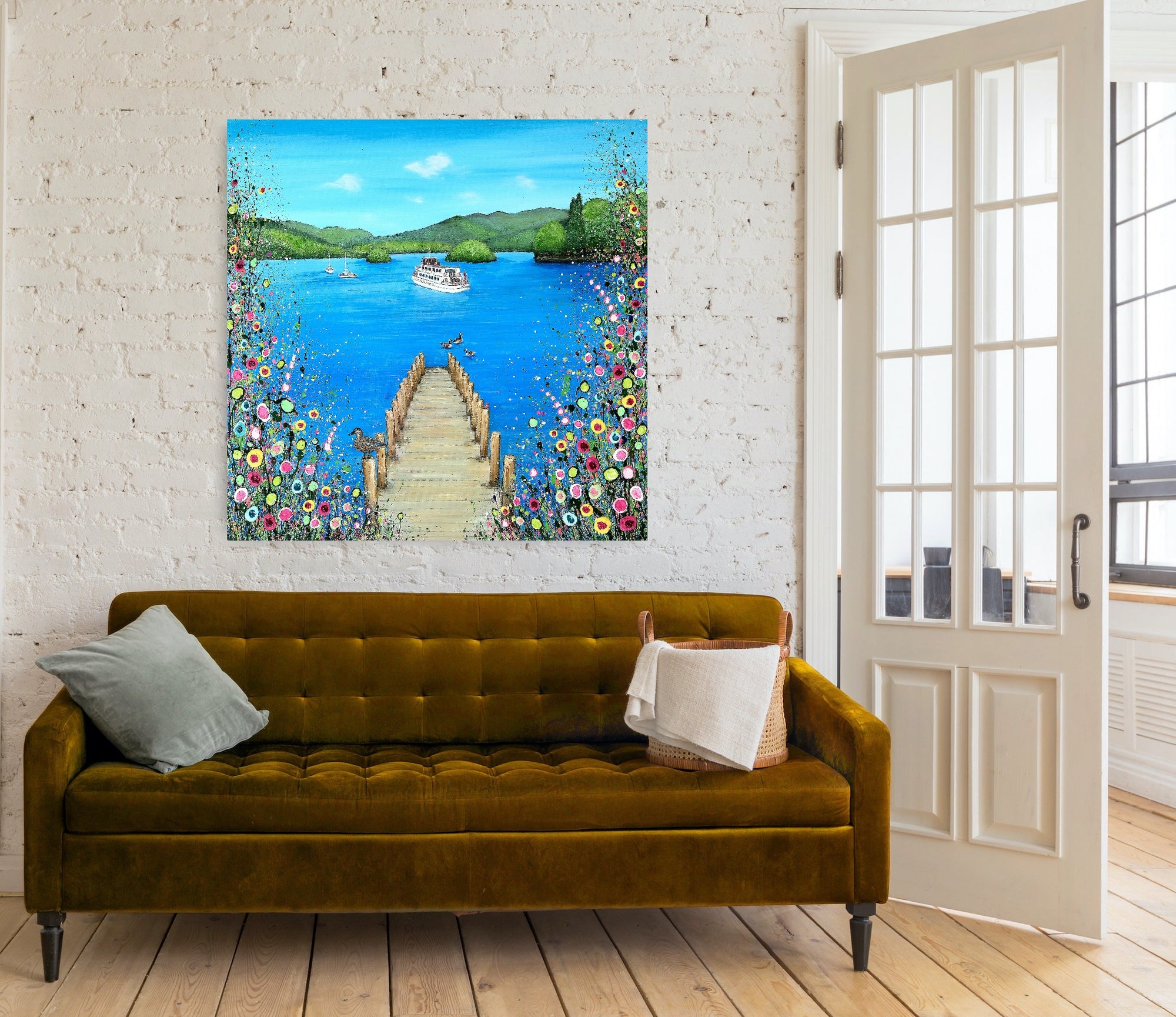 I Lost My Heart AT The Lake CANVAS PRINT