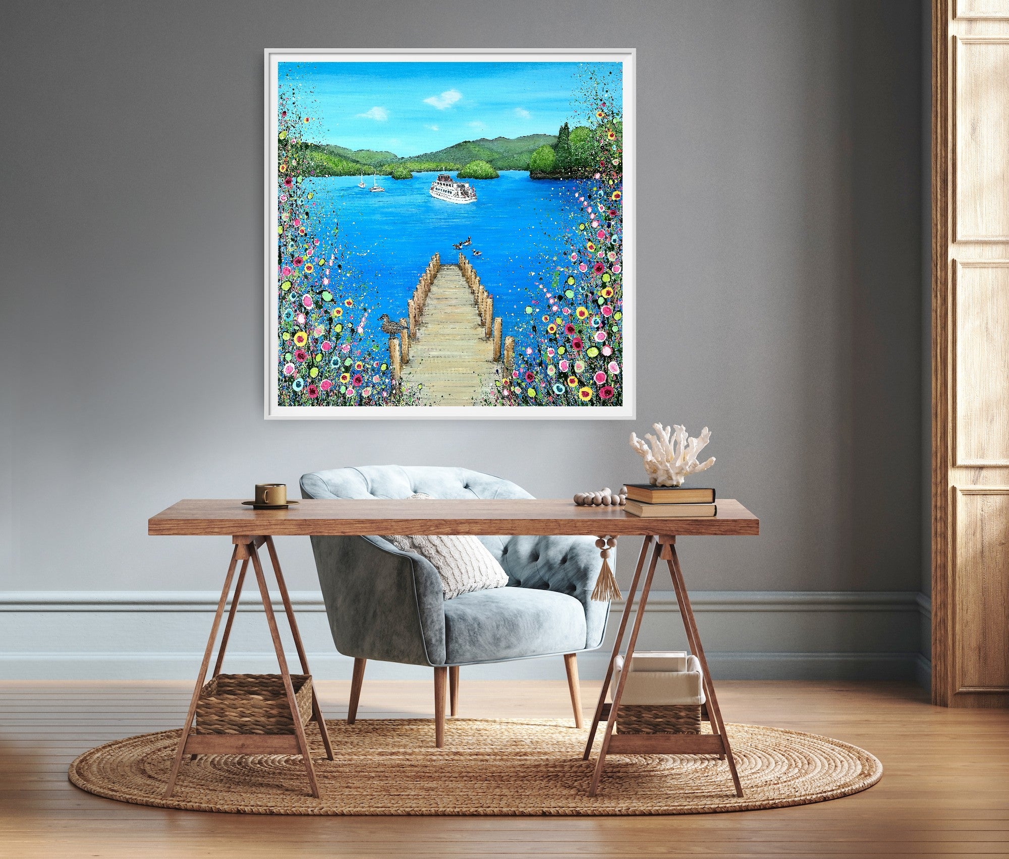 I Lost My Heart At The Lake PRINT ON FINE ART PAPER