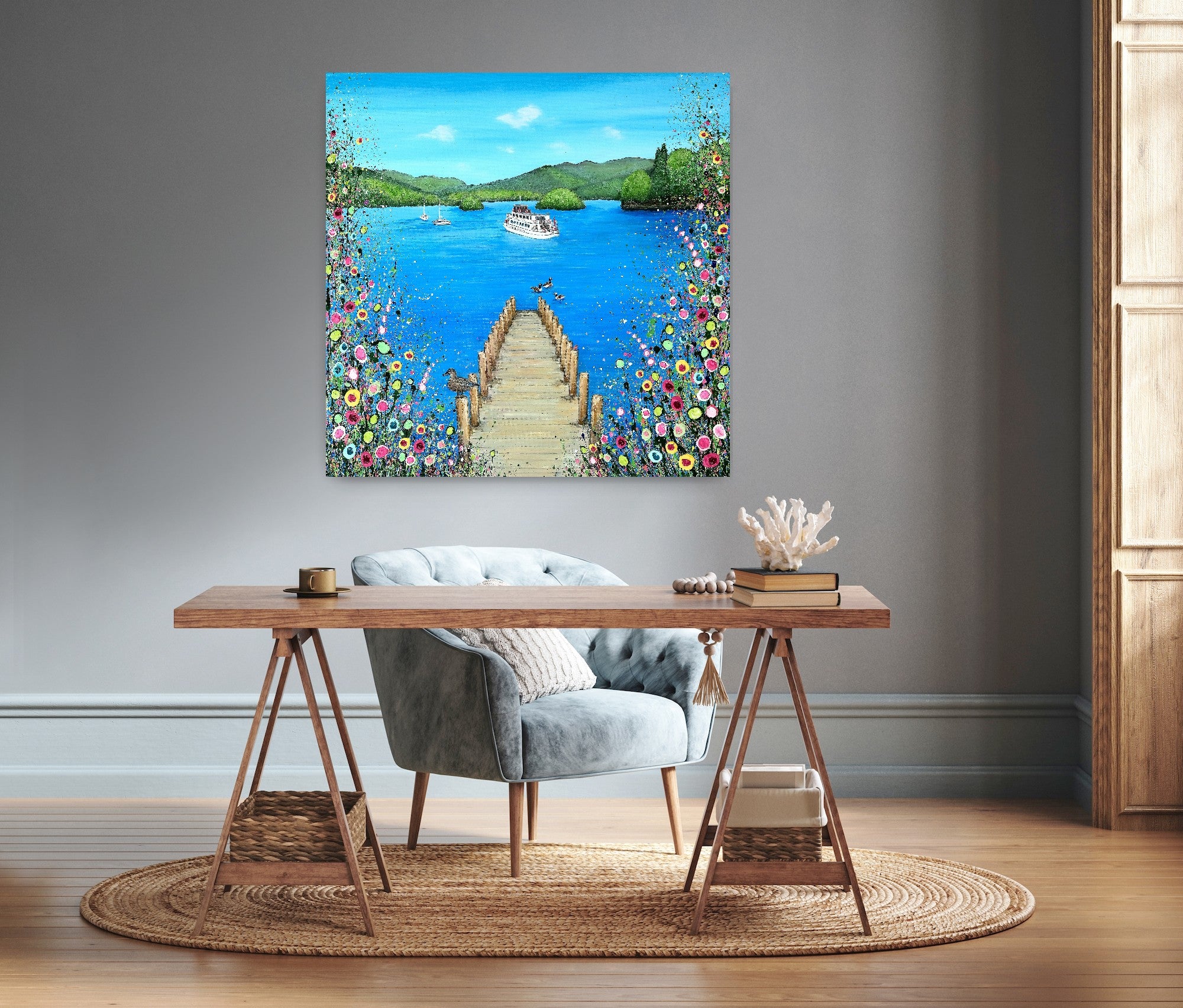 I Lost My Heart AT The Lake CANVAS PRINT