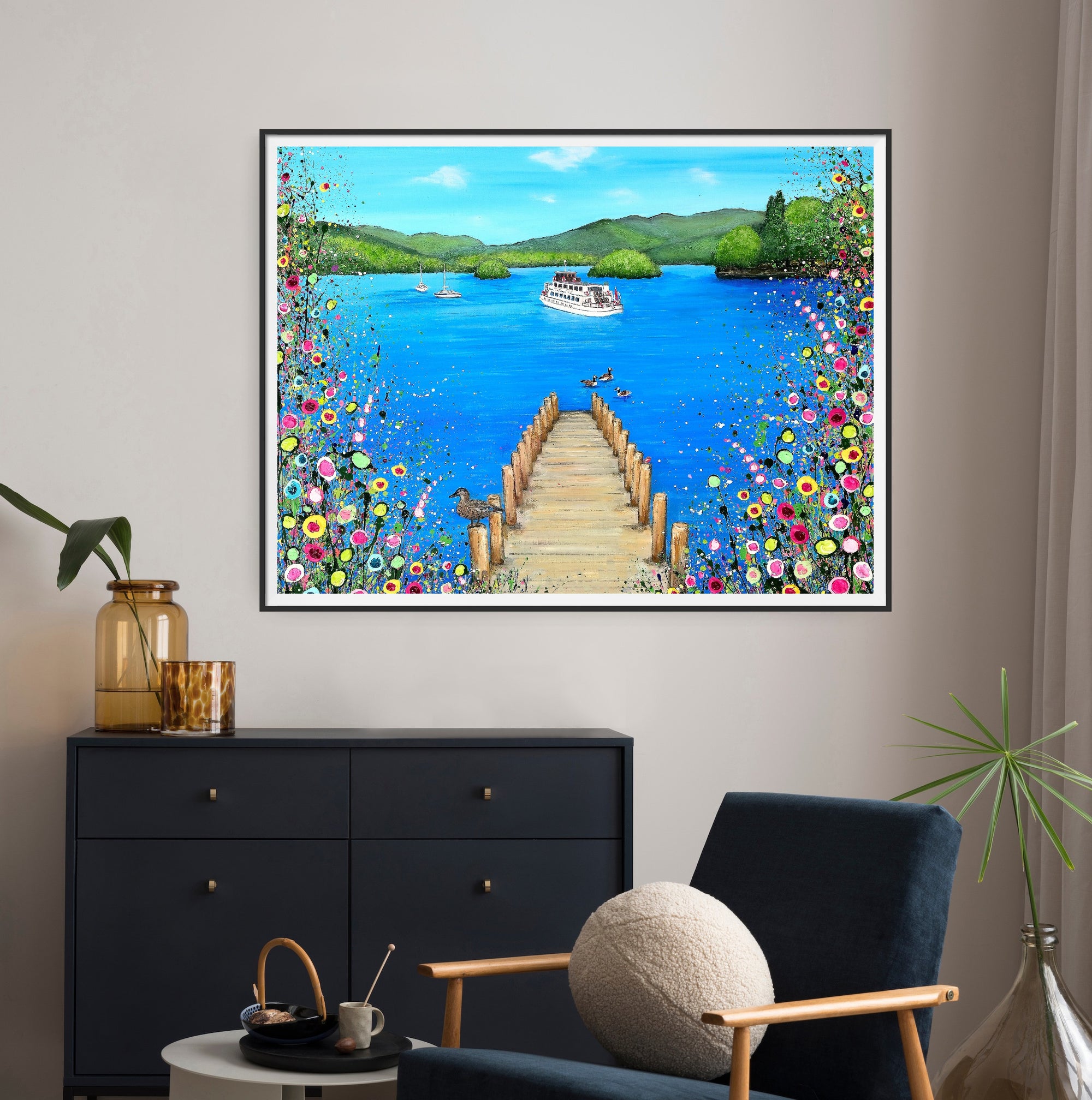 I Lost My Heart At The Lake RECTANGULAR PRINT ON FINE ART PAPER