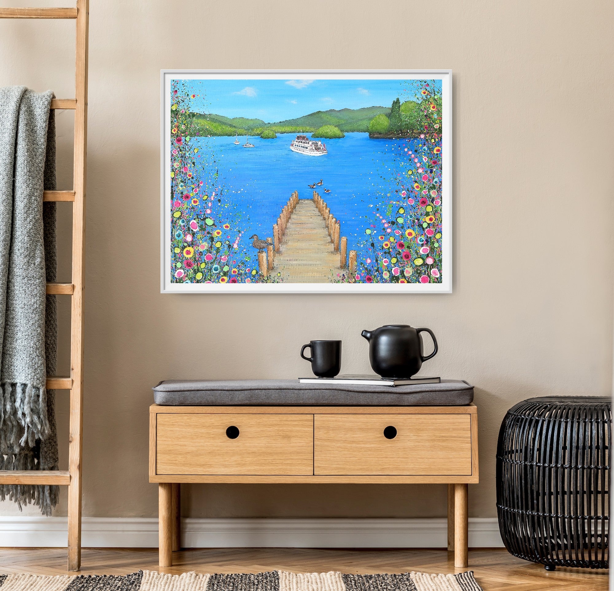 I Lost My Heart At The Lake RECTANGULAR PRINT ON FINE ART PAPER