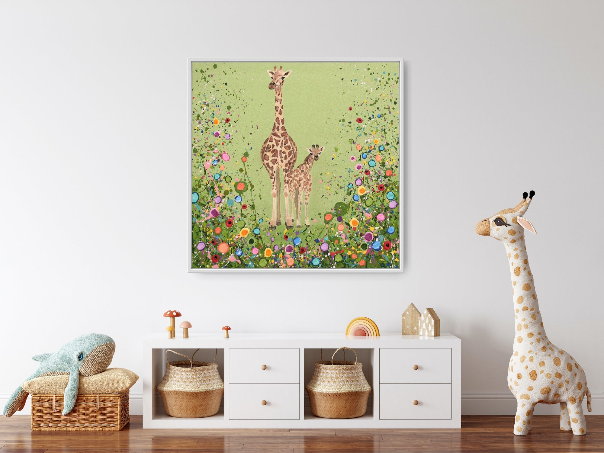 Gina &amp; Gio The Giraffes CANVAS PRINT