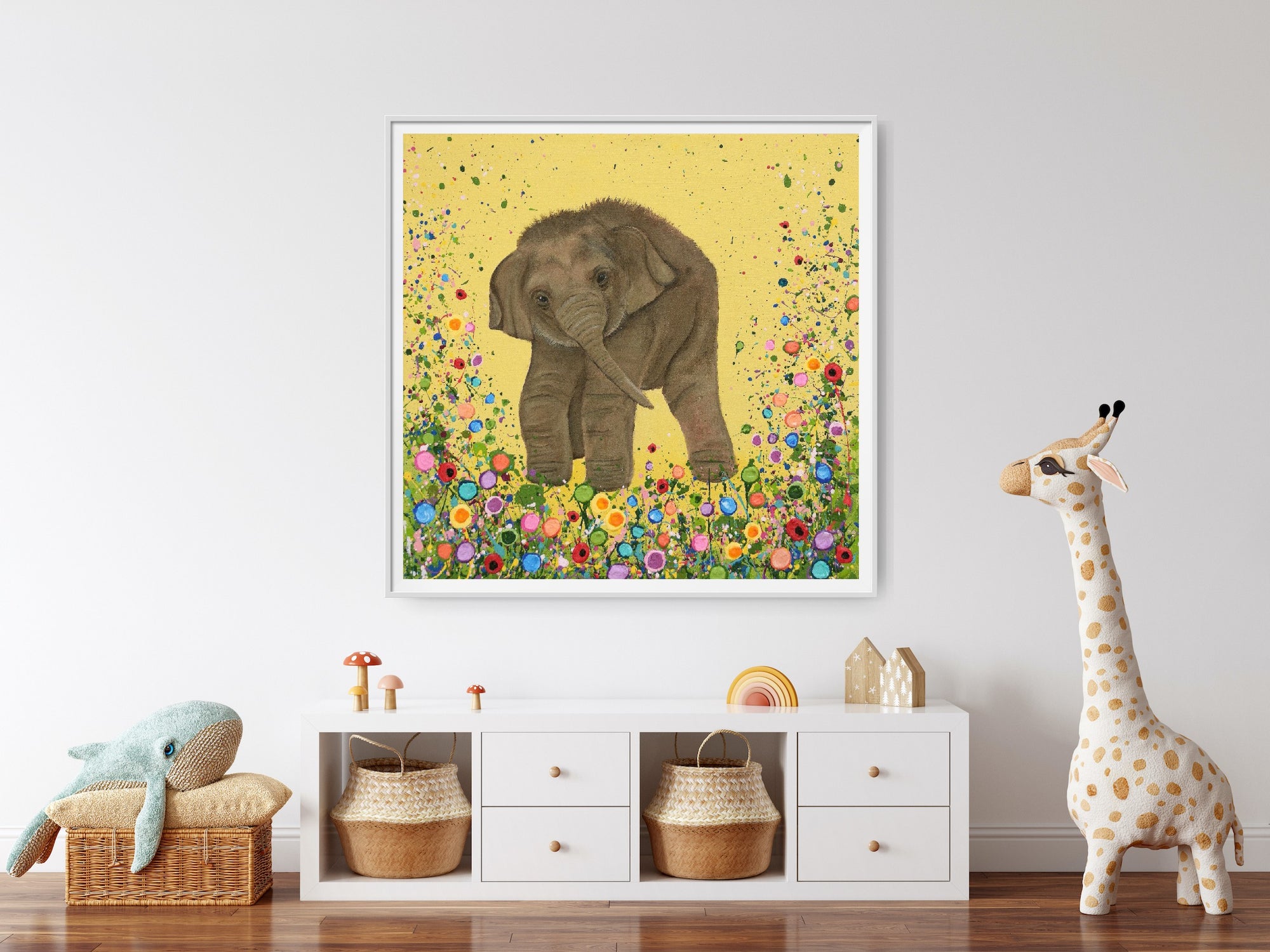 Elmer The Elephant PRINT ON FINE ART PAPER