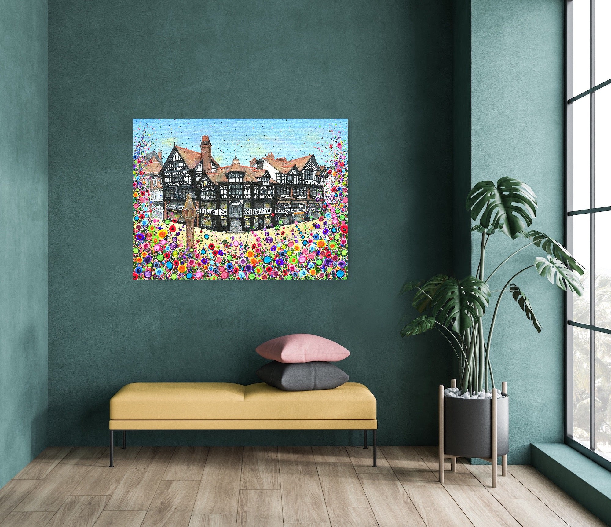 Chester Cross in Bloom CANVAS PRINT