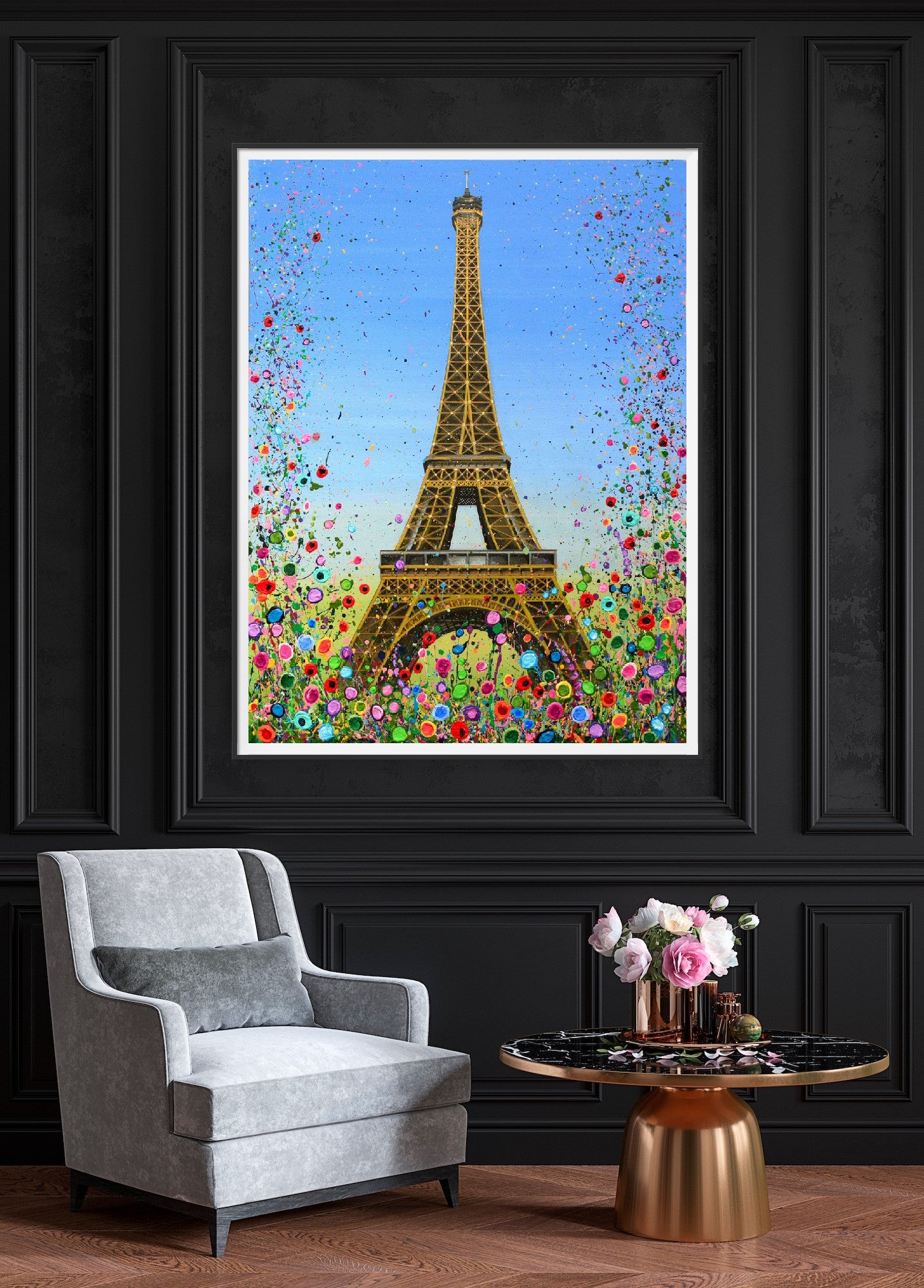 Paris In Bloom PRINT ON FINE ART PAPER