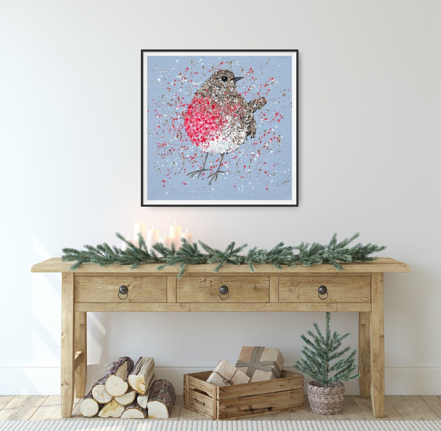 Rosie The Robin PRINT ON FINE ART PAPER