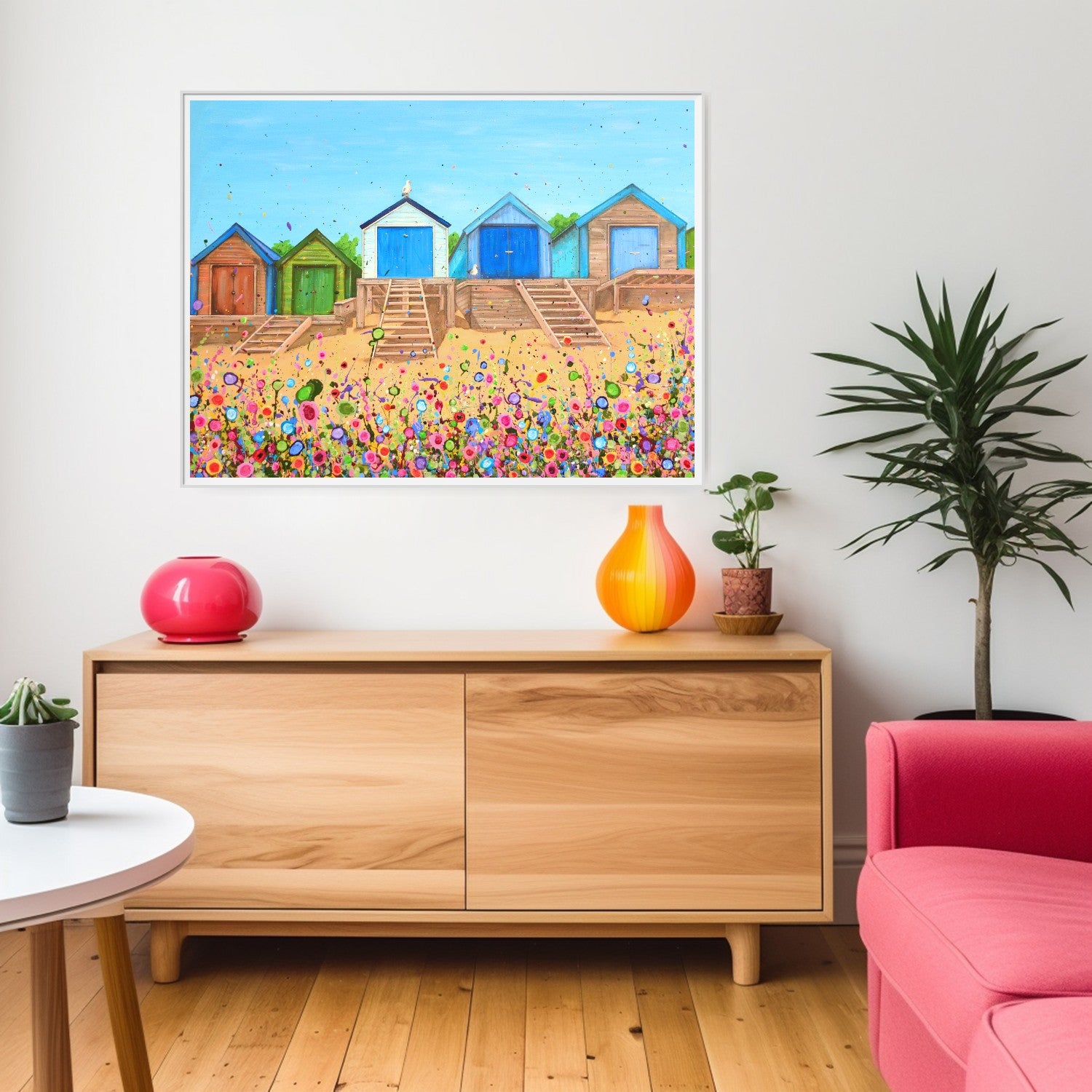 Abersoch Beach Huts PRINT ON FINE ART PAPER