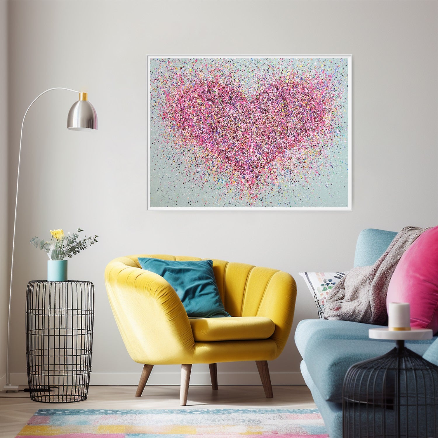 A Blissfully Happy Heart PRINT ON FINE ART PAPER