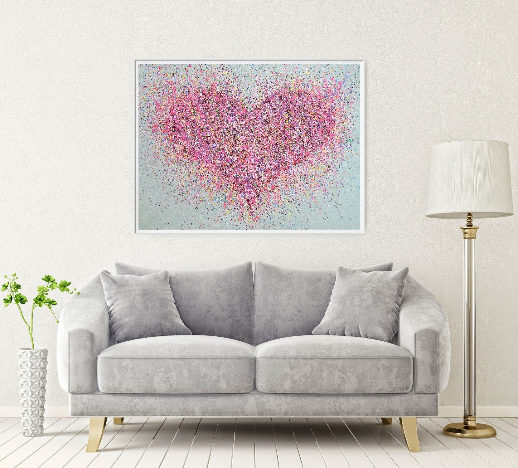 A Blissfully Happy Heart PRINT ON FINE ART PAPER