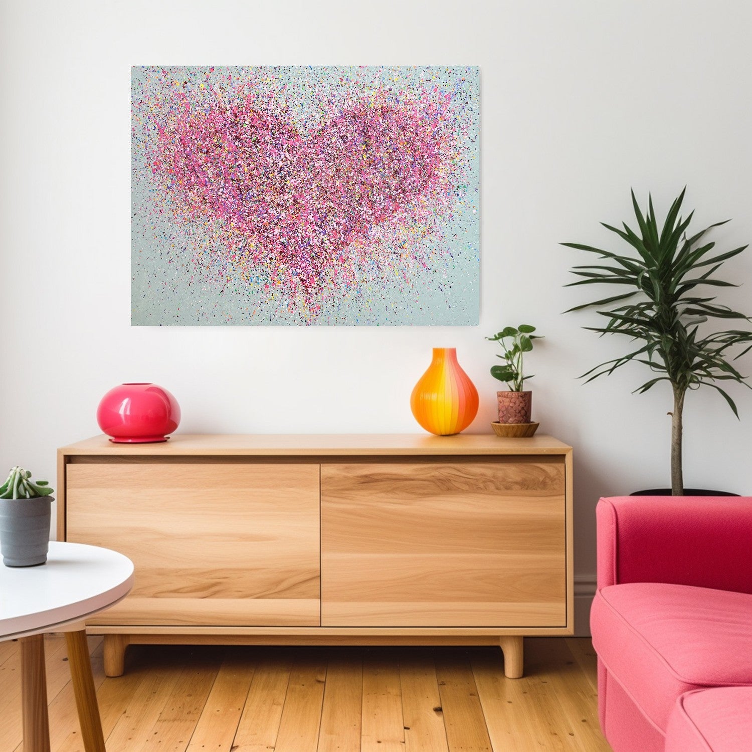 A Blissfully Happy Heart CANVAS PRINT