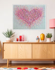 A Blissfully Happy Heart CANVAS PRINT