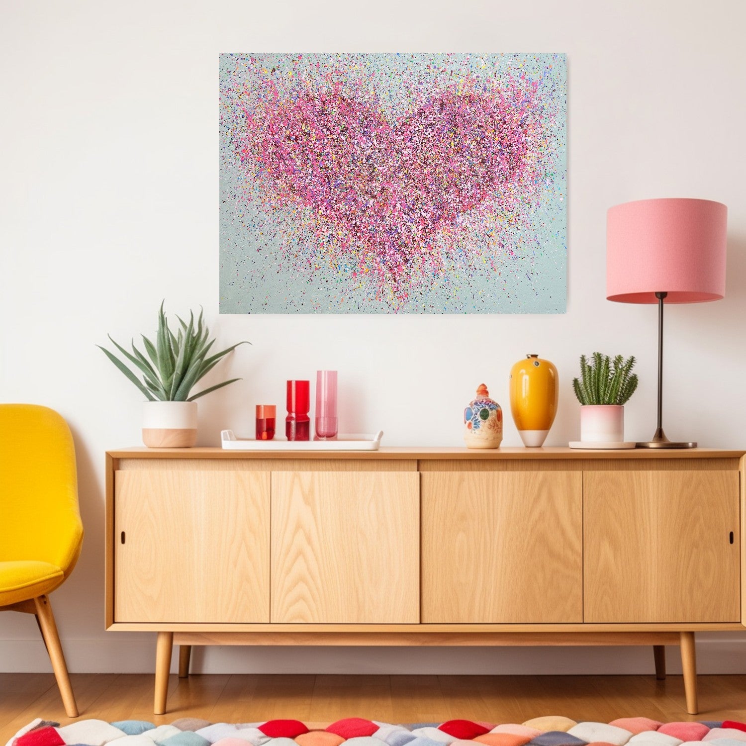 A Blissfully Happy Heart PRINT ON FINE ART PAPER